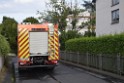 Dachstuhlbrand Koeln Poll Geislarerstr P684